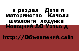  в раздел : Дети и материнство » Качели, шезлонги, ходунки . Ненецкий АО,Устье д.